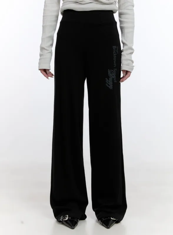 Straight-Fit Printed Sweatpants CO418 sold by Lewkin