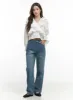 Lyla Washed Dream Wide-Leg Jeans OO421 sold by Lewkin