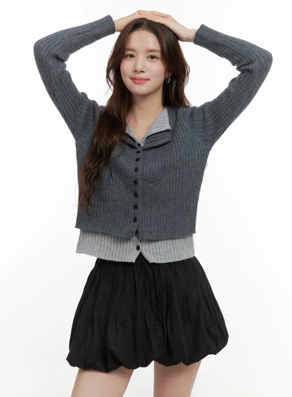 Cozy Chic Buttoned Cardigan OO421 sold by Lewkin