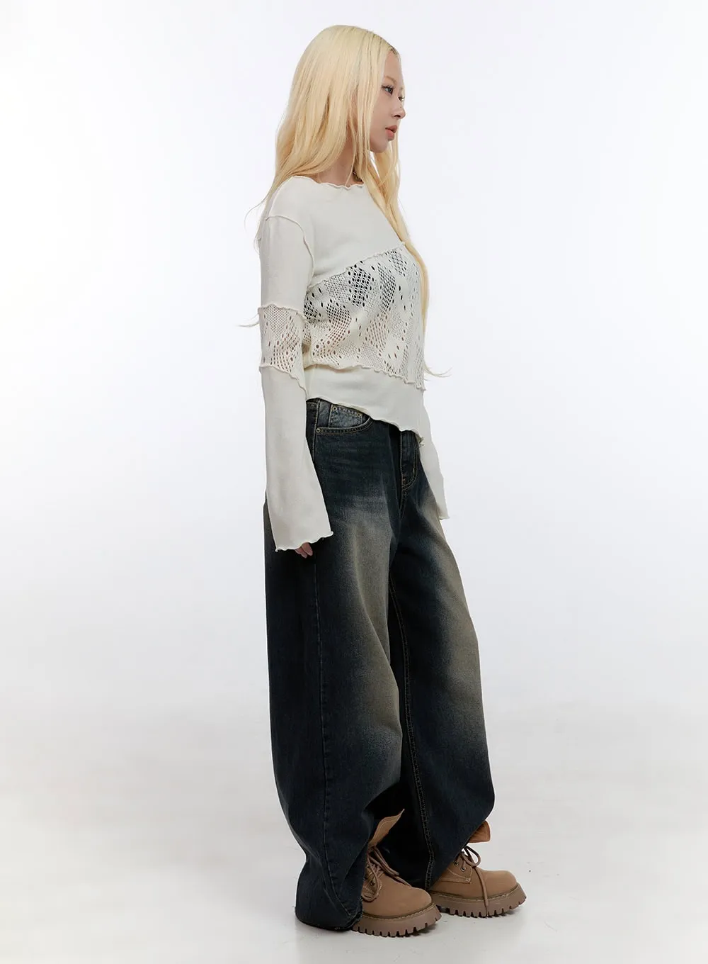 Amara Extra Wide Jeans CO422 sold by Lewkin product image thumbnail 4