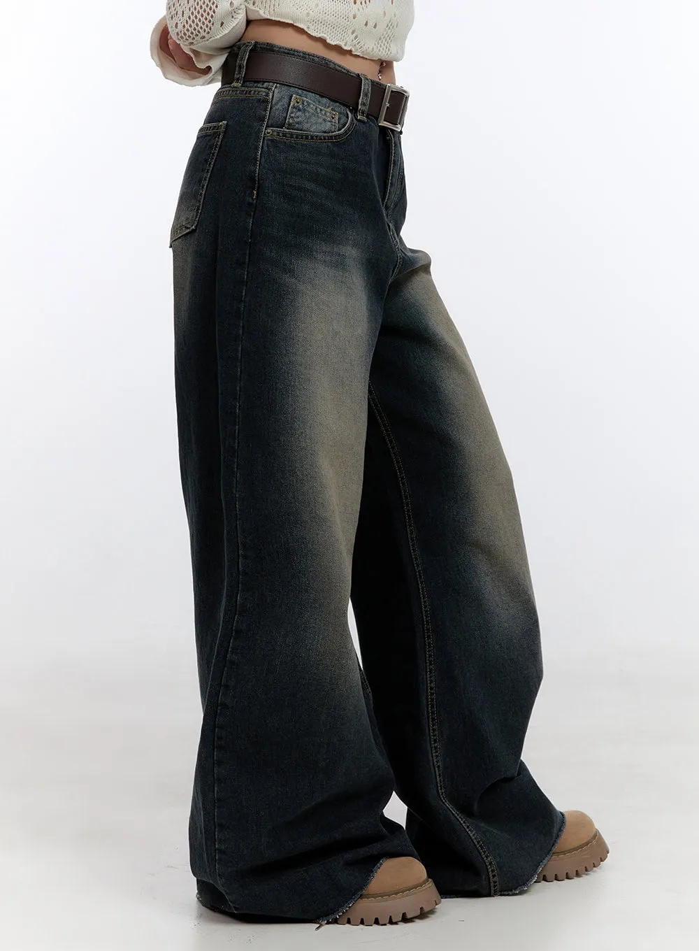Amara Extra Wide Jeans CO422 sold by Lewkin product image thumbnail 3