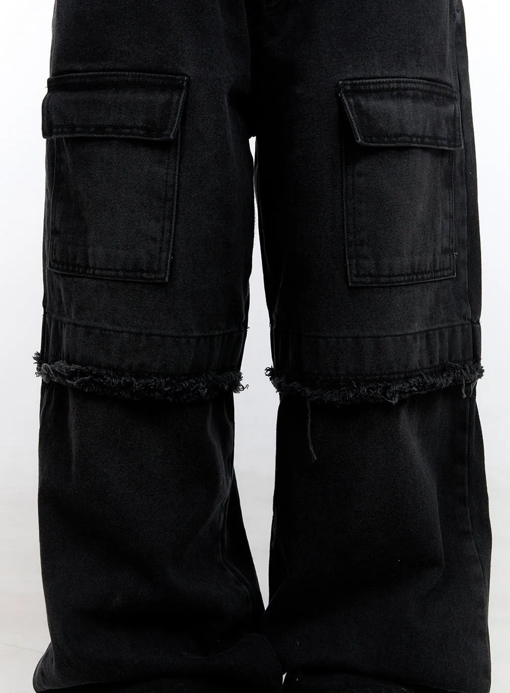 Reese Cargo Chic Wide Leg Jeans CO423 sold by Lewkin product image thumbnail 3