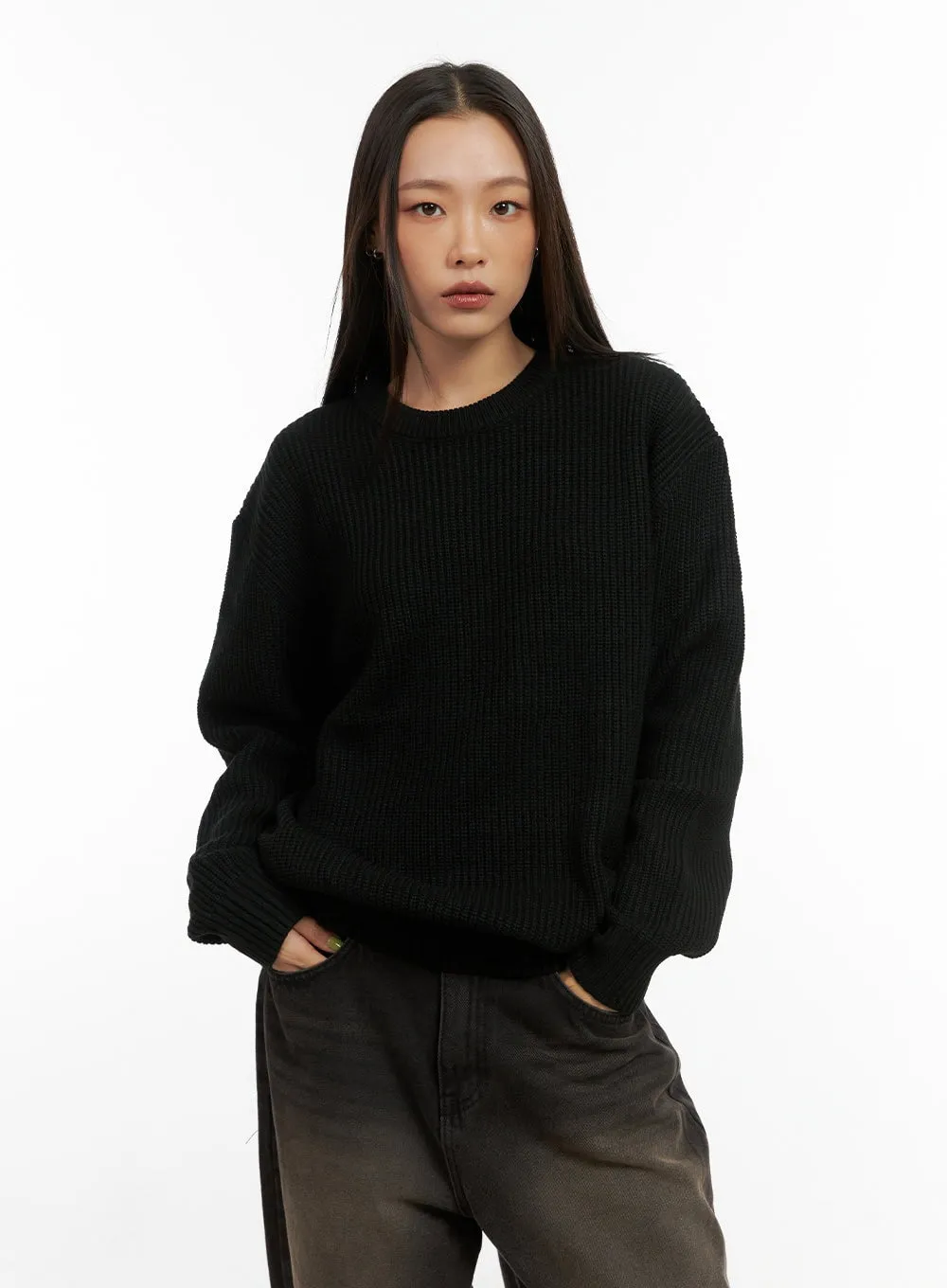 Cozy Knit Oversized Sweater CO424 sold by Lewkin product image thumbnail 4