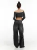 Delilah Pin-Tuck Washed Denim Baggy Jeans CO424 sold by Lewkin