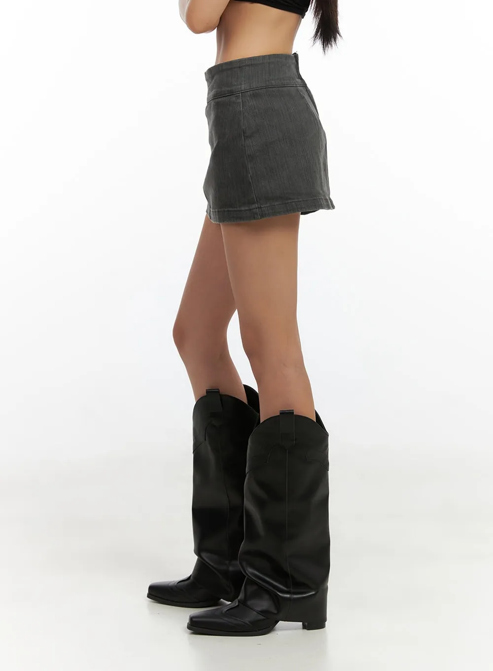 Pigmented Mini Skirt-Pants CO424 sold by Lewkin product image thumbnail 3