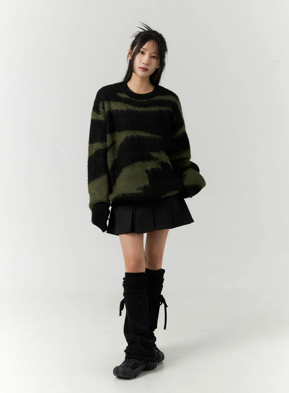 Animal Pattern Knit Sweater CN321 sold by Lewkin product image thumbnail 3