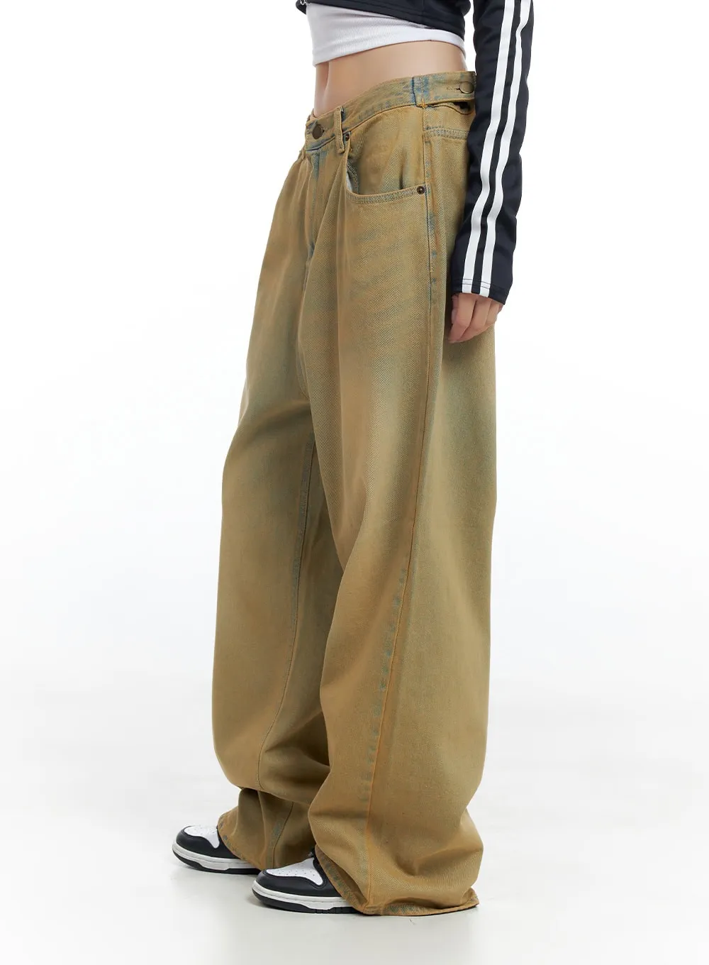 Anasis Yellow Vintage Wide Jeans CO425 sold by Lewkin product image thumbnail 5