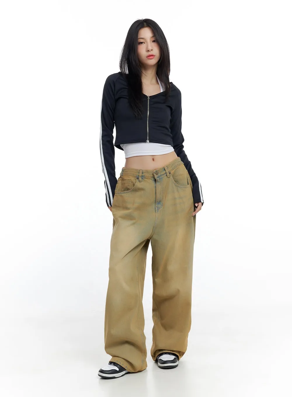 Anasis Yellow Vintage Wide Jeans CO425 sold by Lewkin product image thumbnail 2