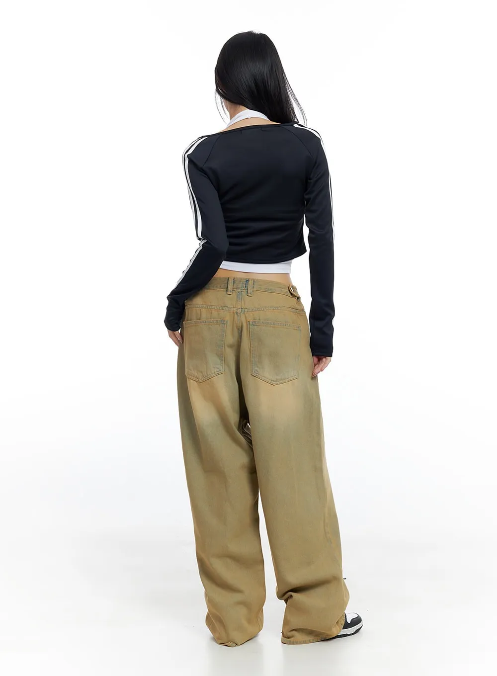 Anasis Yellow Vintage Wide Jeans CO425 sold by Lewkin product image thumbnail 4