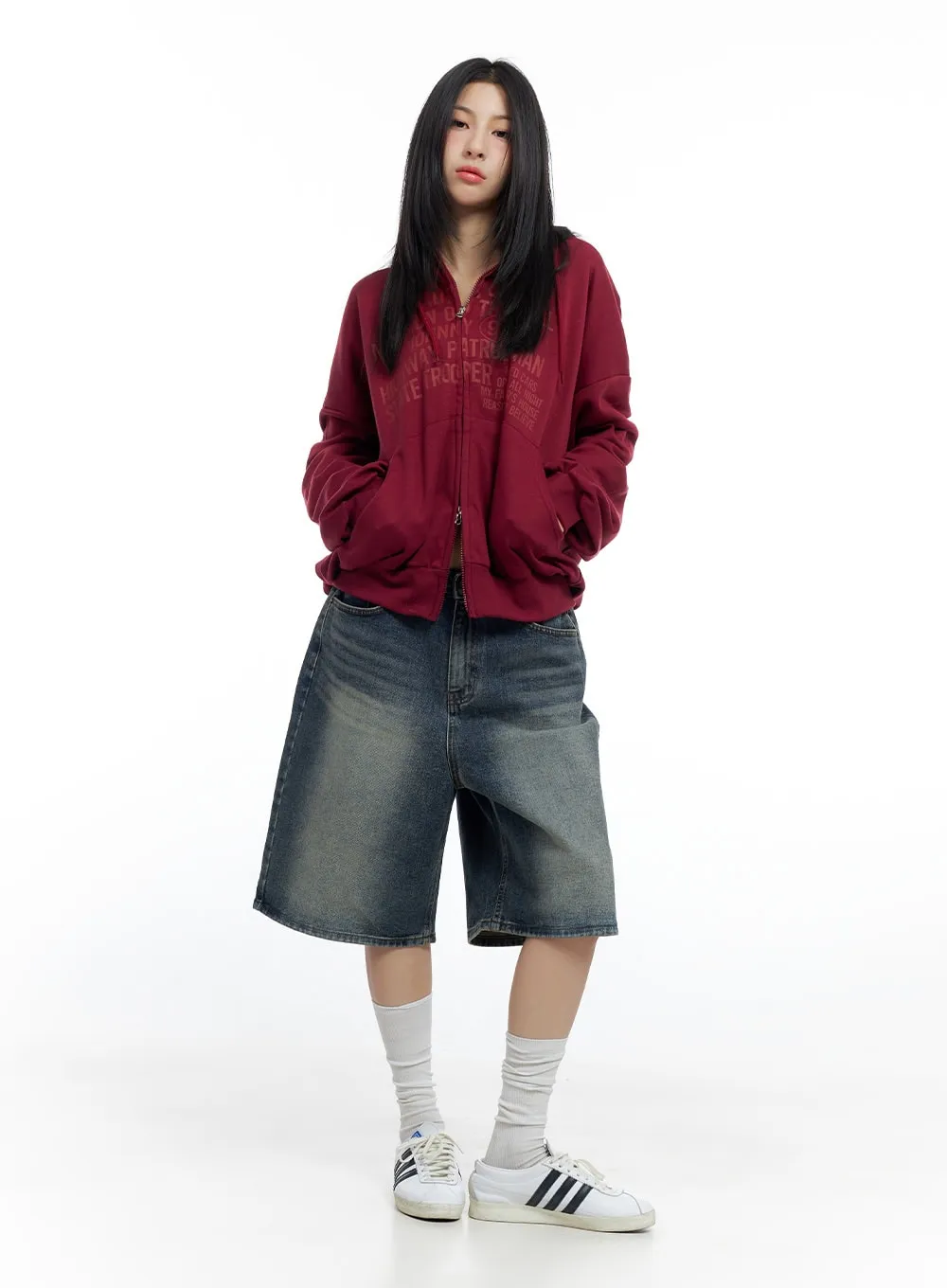 Tessa Washed Bermuda Pants CO425 sold by Lewkin product image thumbnail 2