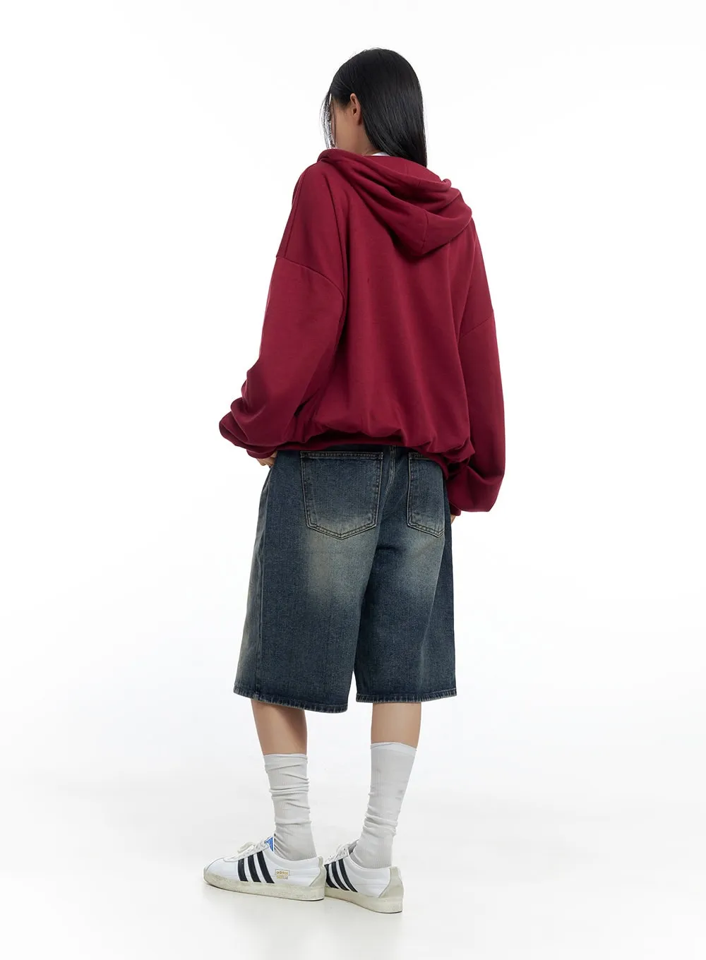 Tessa Washed Bermuda Pants CO425 sold by Lewkin product image thumbnail 4