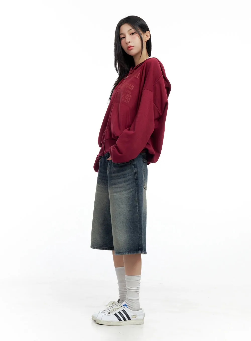 Tessa Washed Bermuda Pants CO425 sold by Lewkin product image thumbnail 3