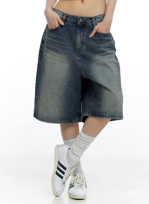 Tessa Washed Bermuda Pants CO425 sold by Lewkin