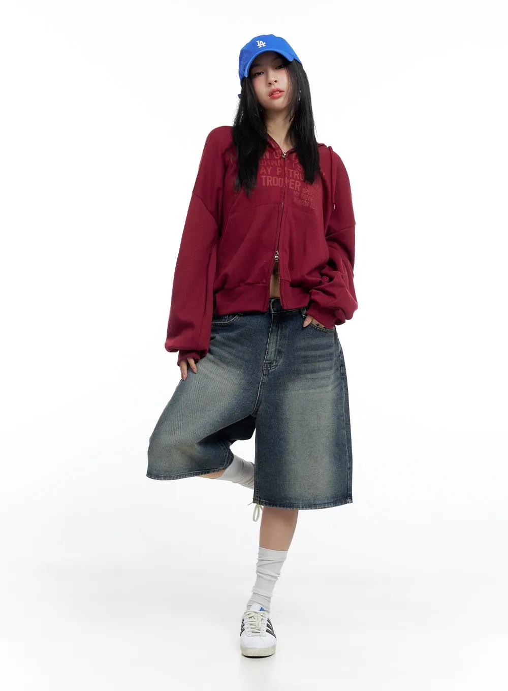 Tessa Washed Bermuda Pants CO425 sold by Lewkin product image thumbnail 5