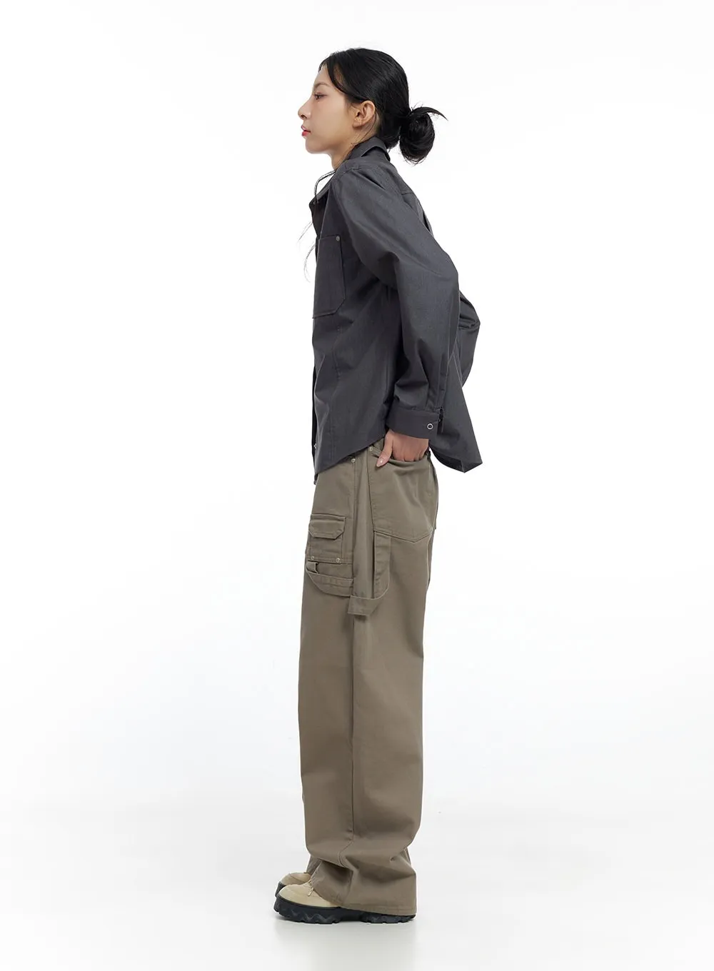 Collared Denim Pocket Shirt CO426 sold by Lewkin product image thumbnail 3