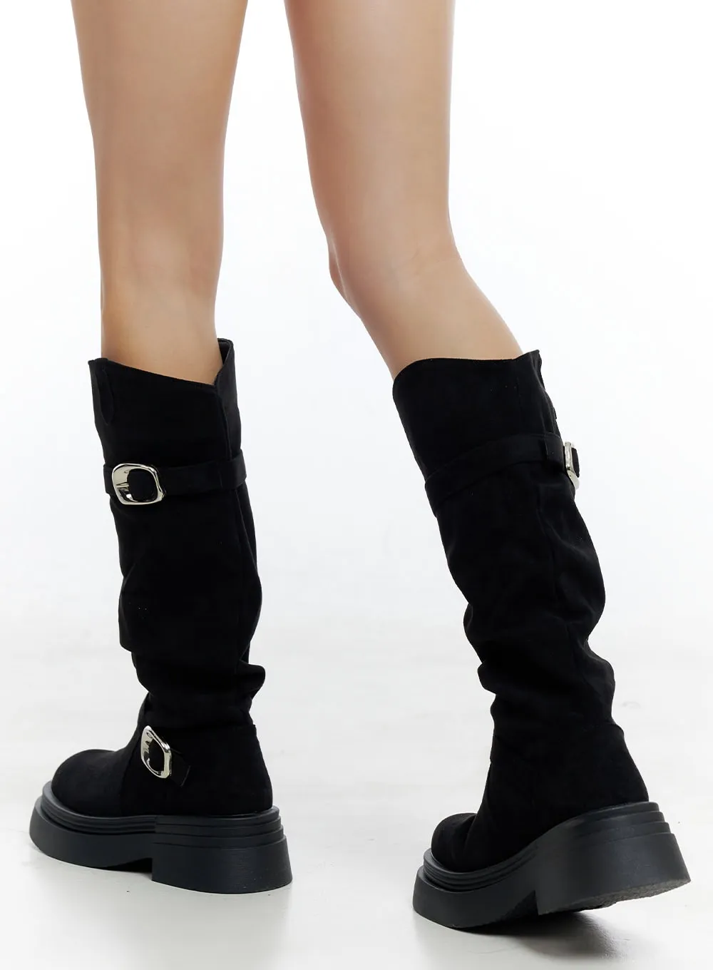 Buckle Platform Long Boots CO426 sold by Lewkin product image thumbnail 5