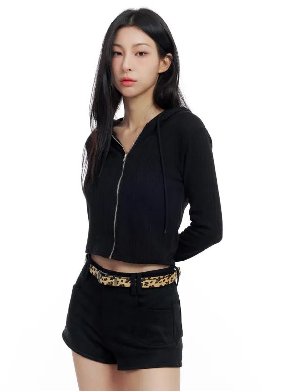 Knit Zip-Up Hoodie CO426 sold by Lewkin