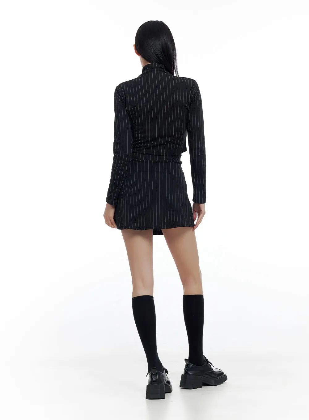 Striped Cut-Out Crop Top CO426 sold by Lewkin product image thumbnail 5