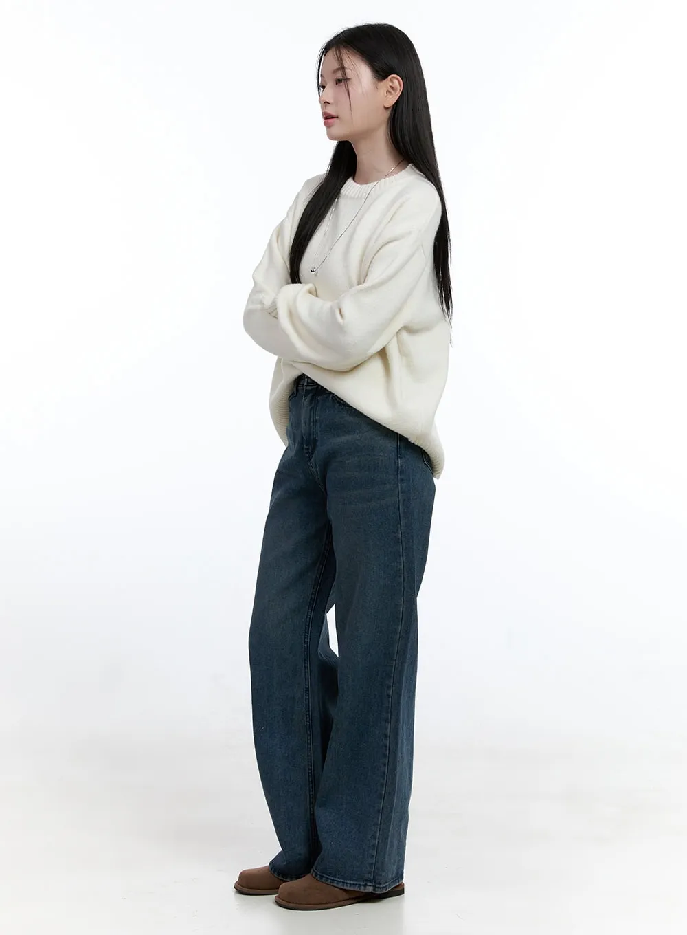 Elise Urban Chic Wide-Leg Jeans OO429 sold by Lewkin product image thumbnail 4