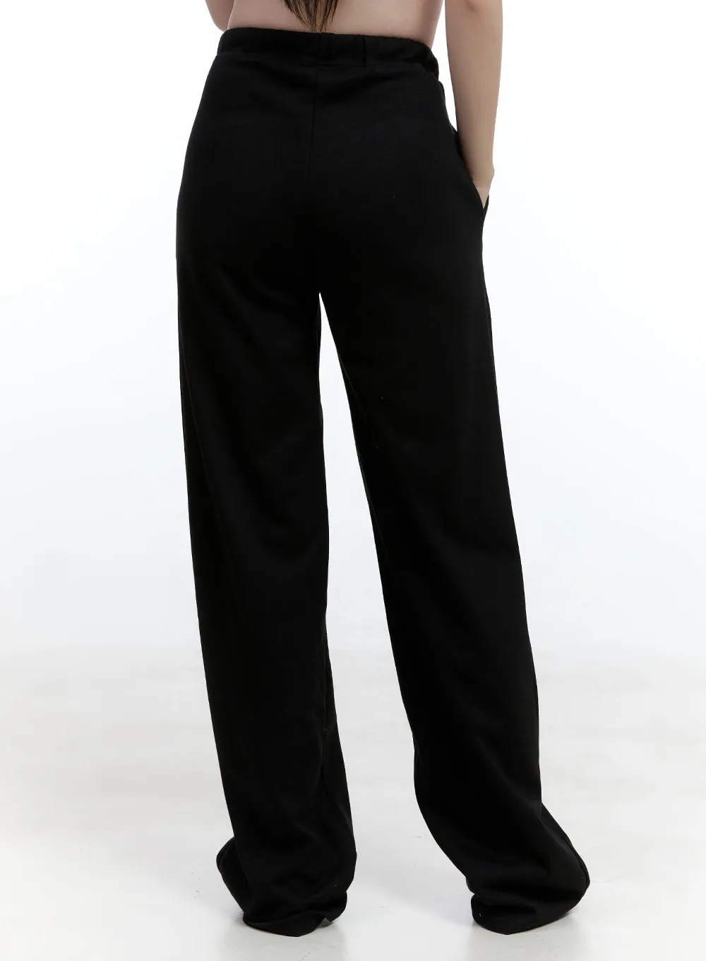Wide-Fit Solid Sweatpants OO429 sold by Lewkin product image thumbnail 5
