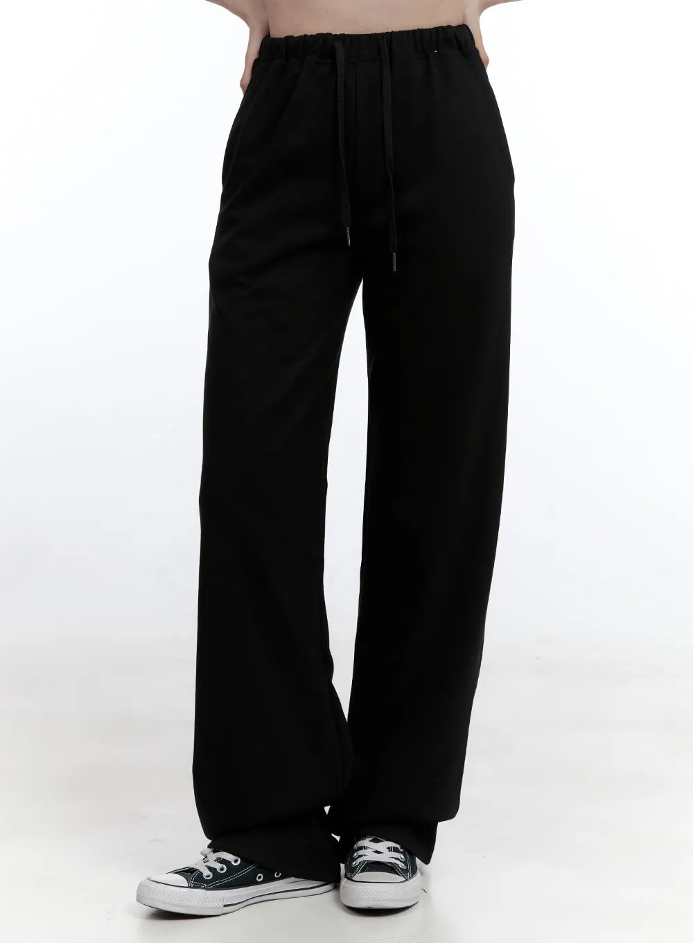 Wide-Fit Solid Sweatpants OO429 sold by Lewkin product image thumbnail 2