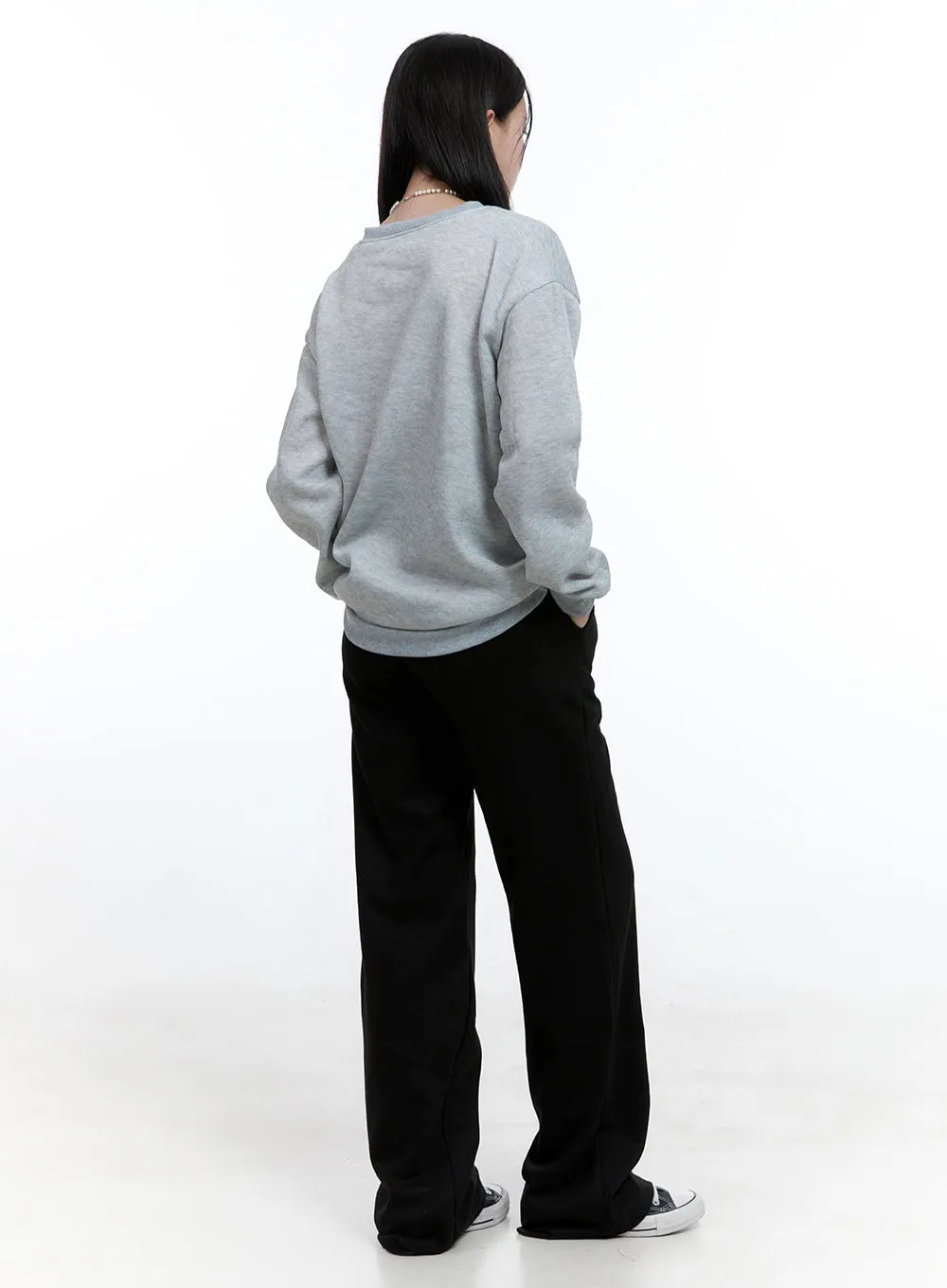 Graphic Long-Sleeve Crewneck Sweater OO429 sold by Lewkin product image thumbnail 3