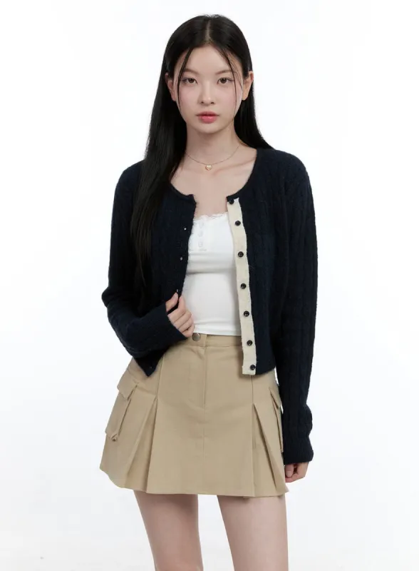 Cozy Buttoned Cardigan OO429 sold by Lewkin