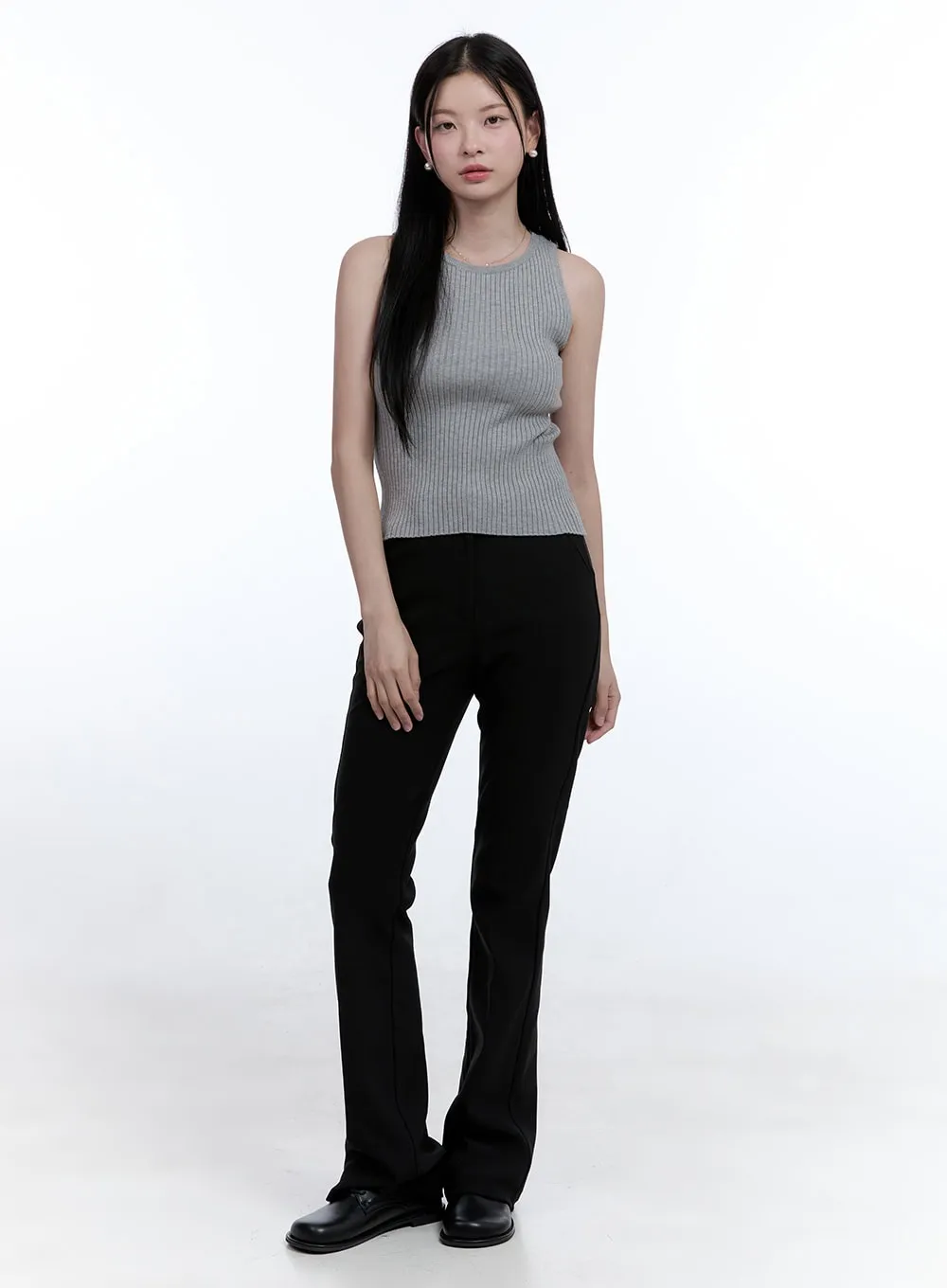 Slim-Fit Round-Neck Camisole OO429 sold by Lewkin product image thumbnail 2