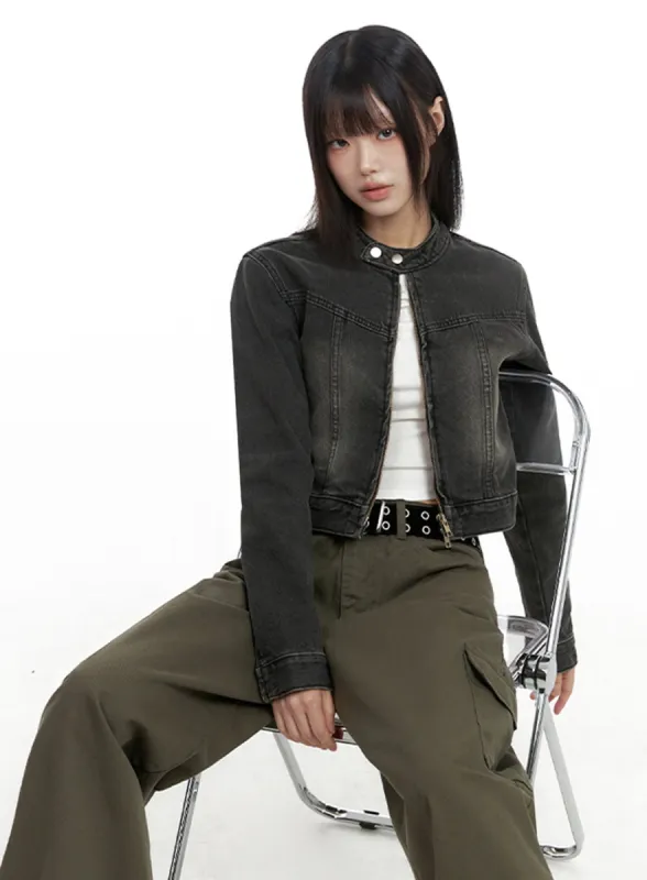 Denim Dream Crop Jacket IO430 sold by Lewkin