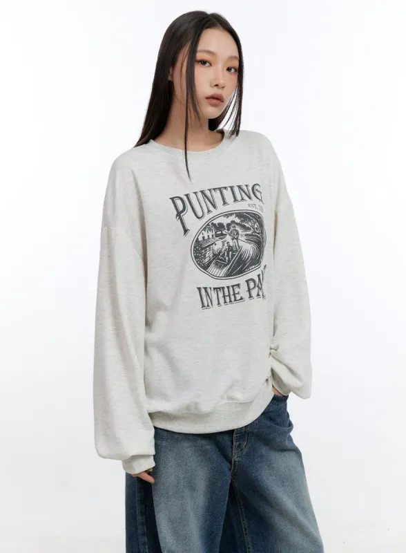 Cozy Cotton Graphic Sweatshirt CO431 sold by Lewkin