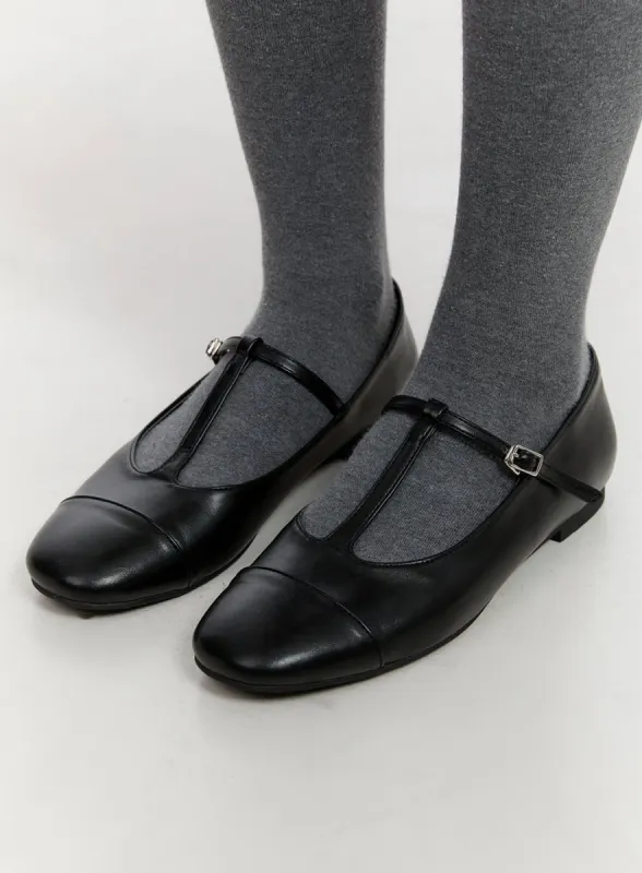 Faux Leather Buckle Loafers CO431 sold by Lewkin