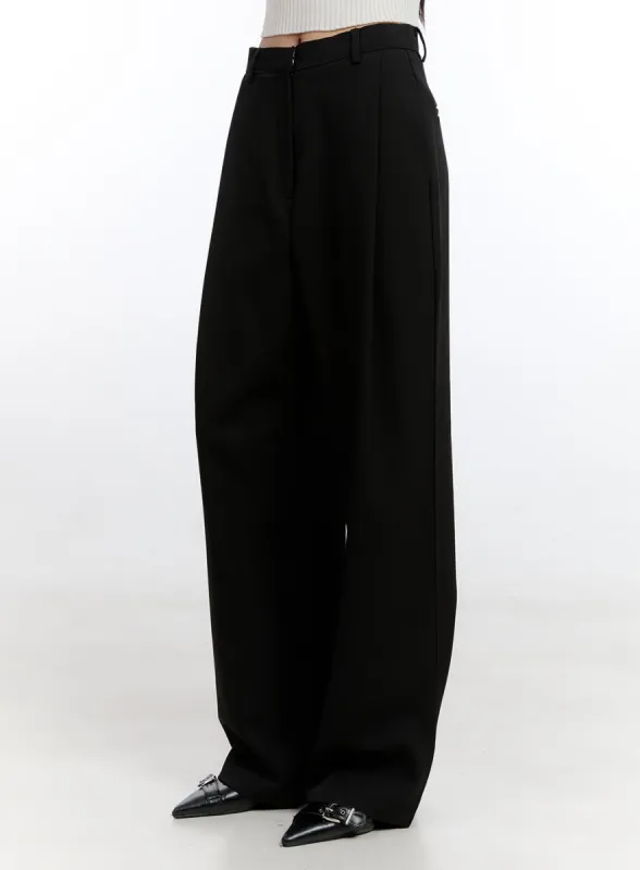 Tailored Pintuck Trousers CN401 sold by Lewkin