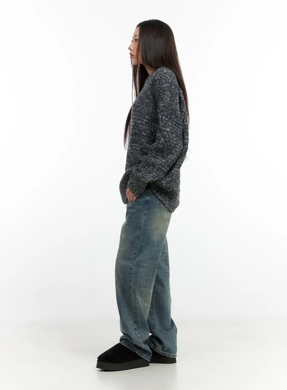 ComfyDay Oversized Knit Sweater CN401 sold by Lewkin product image thumbnail 4