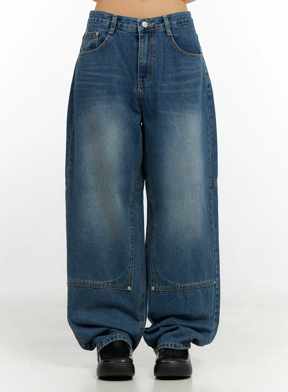 Siena Stitch Wide Leg Jeans CN401 sold by Lewkin