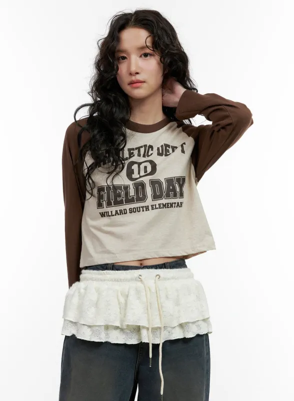 Elastic Lace Layered Belt ON404 sold by Lewkin