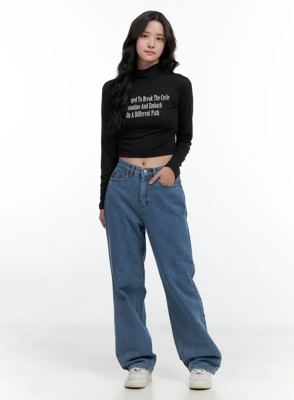 Madelyn Wide-Leg Jeans ON404 sold by Lewkin