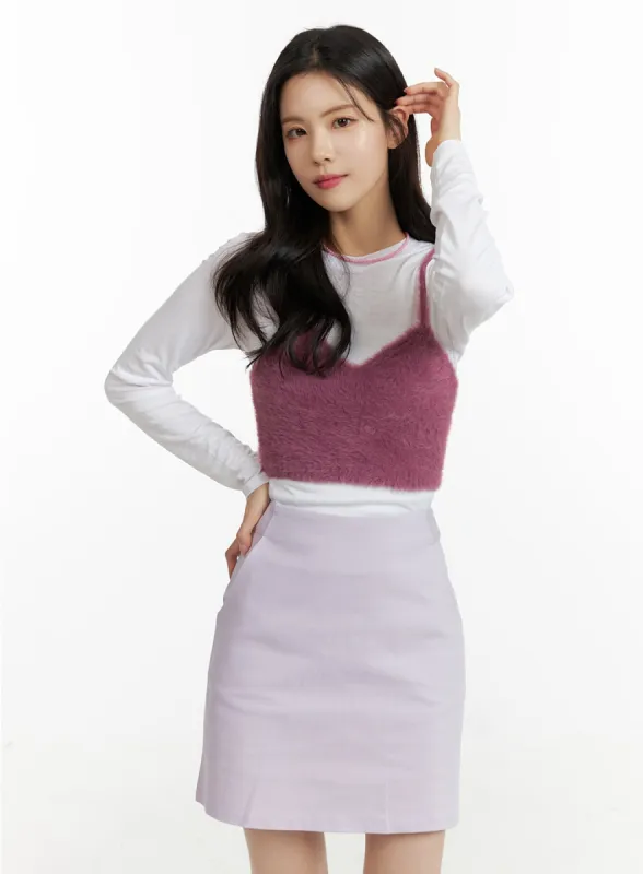 Soft Crop Sleeveless Top OF408 sold by Lewkin