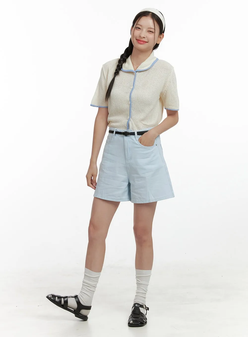 Faux Leather Cage Flats OL411 sold by Lewkin product image thumbnail 3