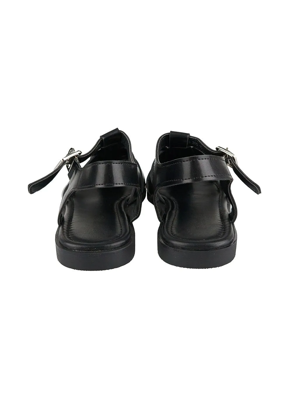 Faux Leather Cage Flats OL411 sold by Lewkin product image thumbnail 5