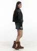 Buckle Faux Leather Midi Boots OL408 sold by Lewkin