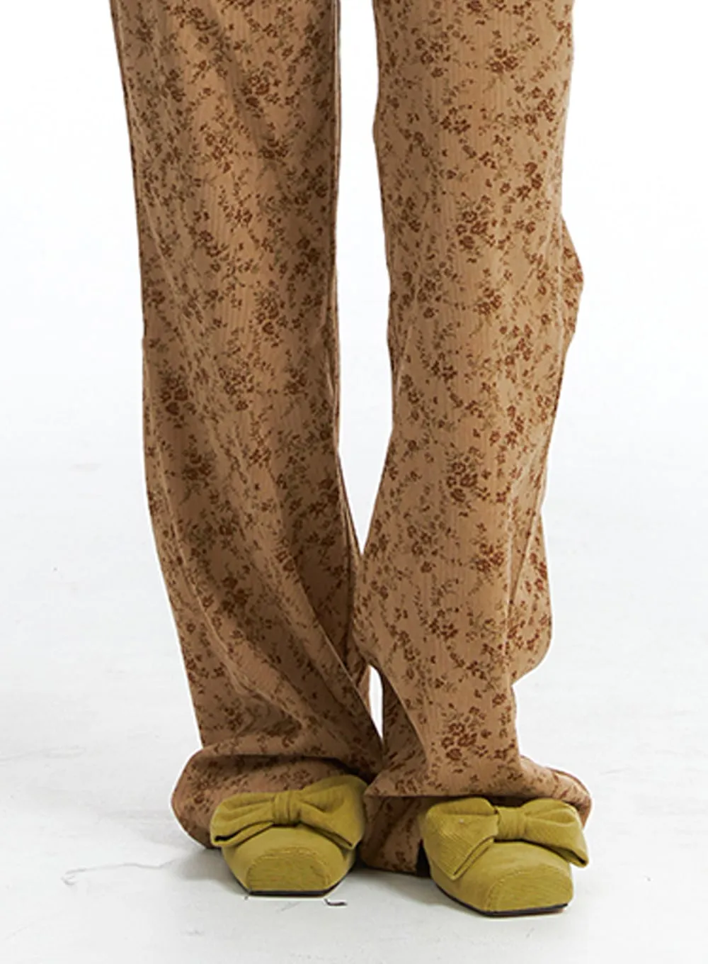 Big Bow Square Toe Flats OJ405 sold by Lewkin product image thumbnail 4