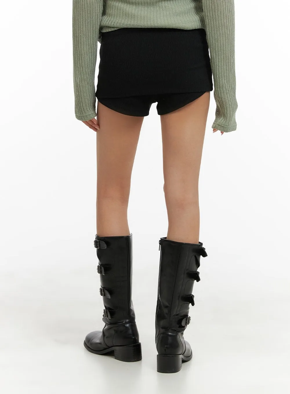 Solid Slim Fit Skort CM426 sold by Lewkin product image thumbnail 5