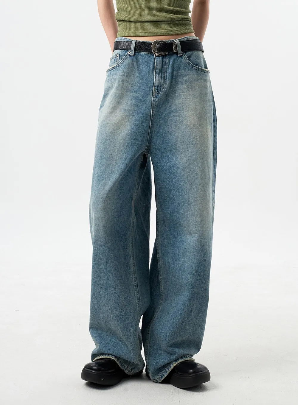 Oversized Jeans Unisex CY312 sold by Lewkin product image thumbnail 2