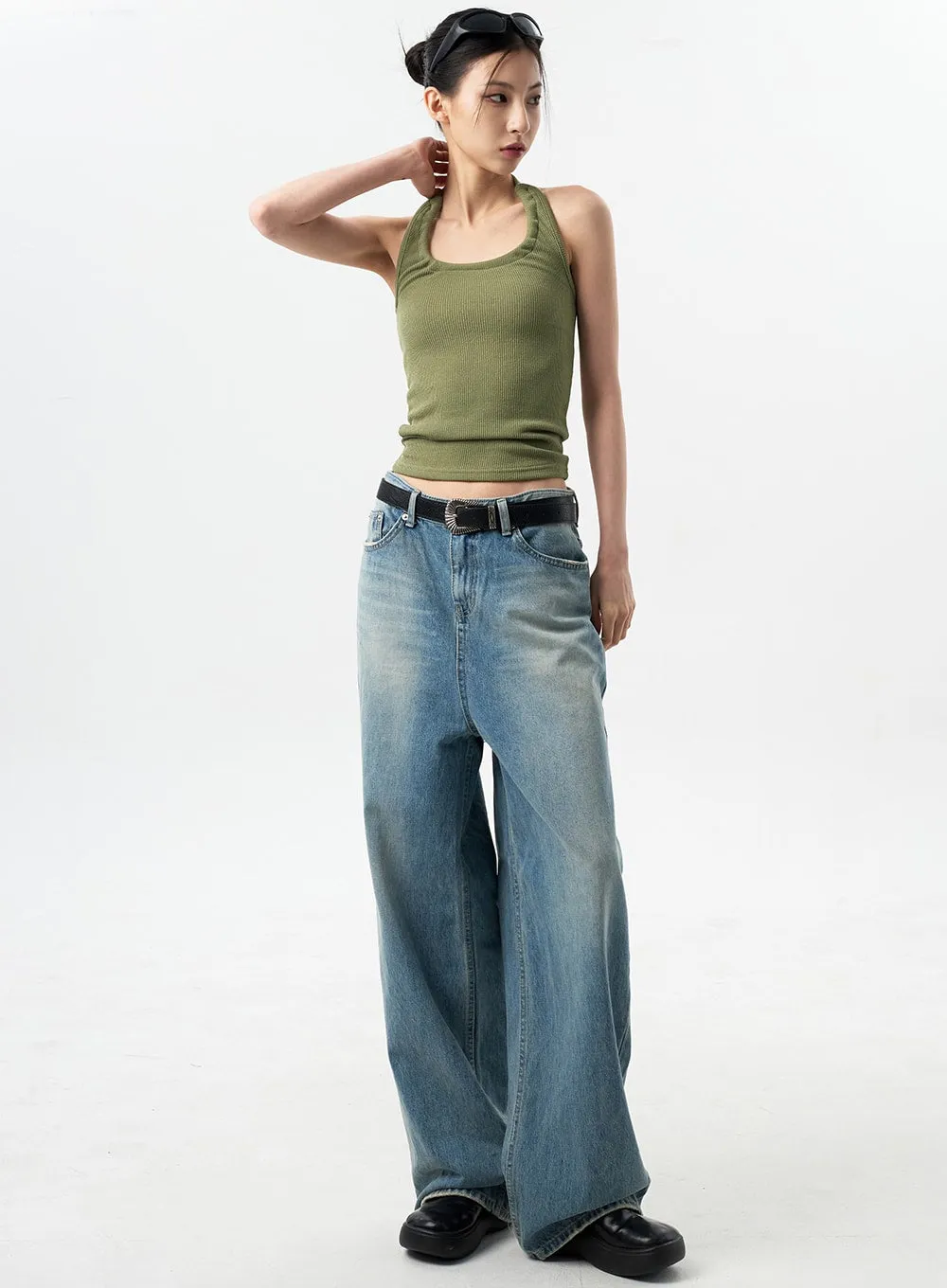 Oversized Jeans Unisex CY312 sold by Lewkin