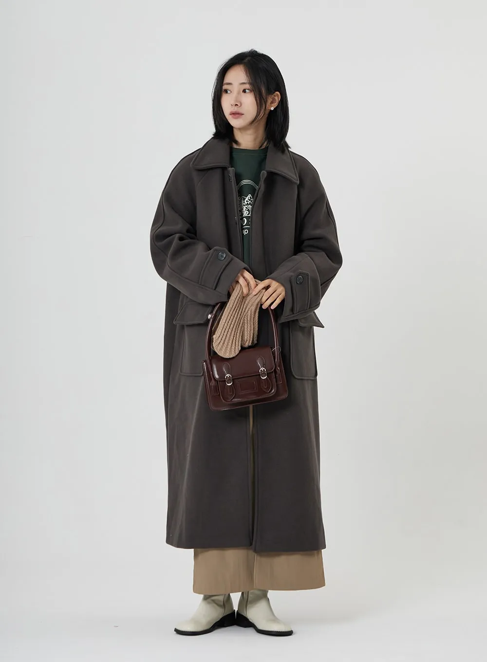 Button Long Coat ON23 sold by Lewkin product image thumbnail 3