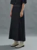 Stich Denim Long Skirt With Belt Set CG01 sold by Lewkin