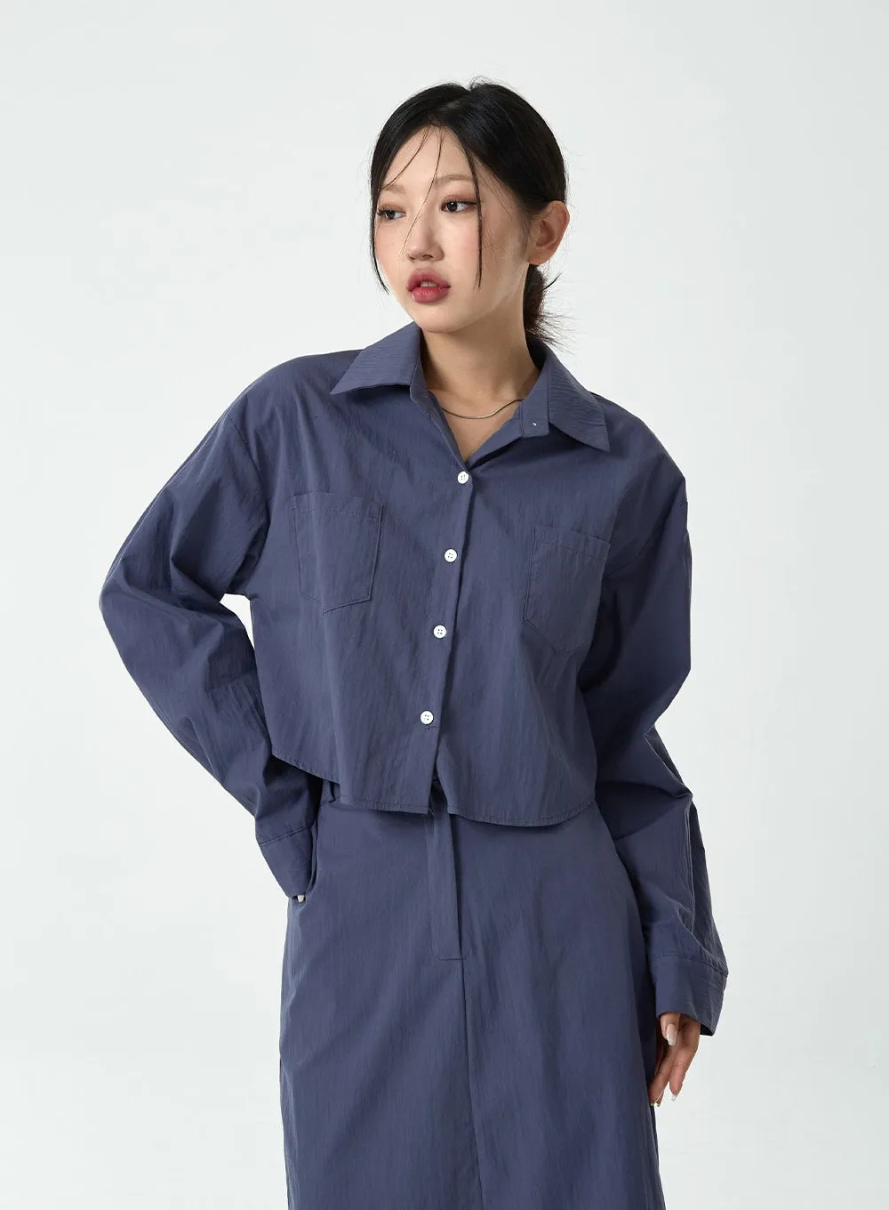 Loose Fit Nylon Shirt CG08 sold by Lewkin