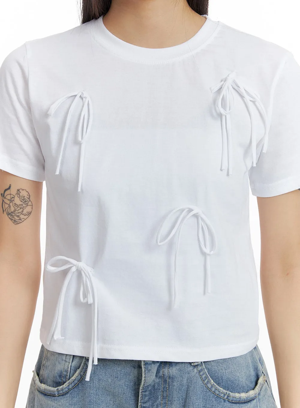 Tied Ribbon Long Sleeve Top CM405 sold by Lewkin product image thumbnail 2