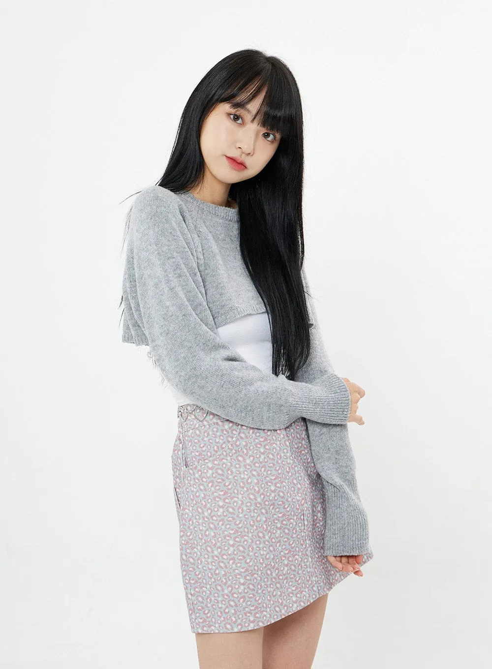 Bolero Knit Crop Top BS26 sold by Lewkin product image thumbnail 2