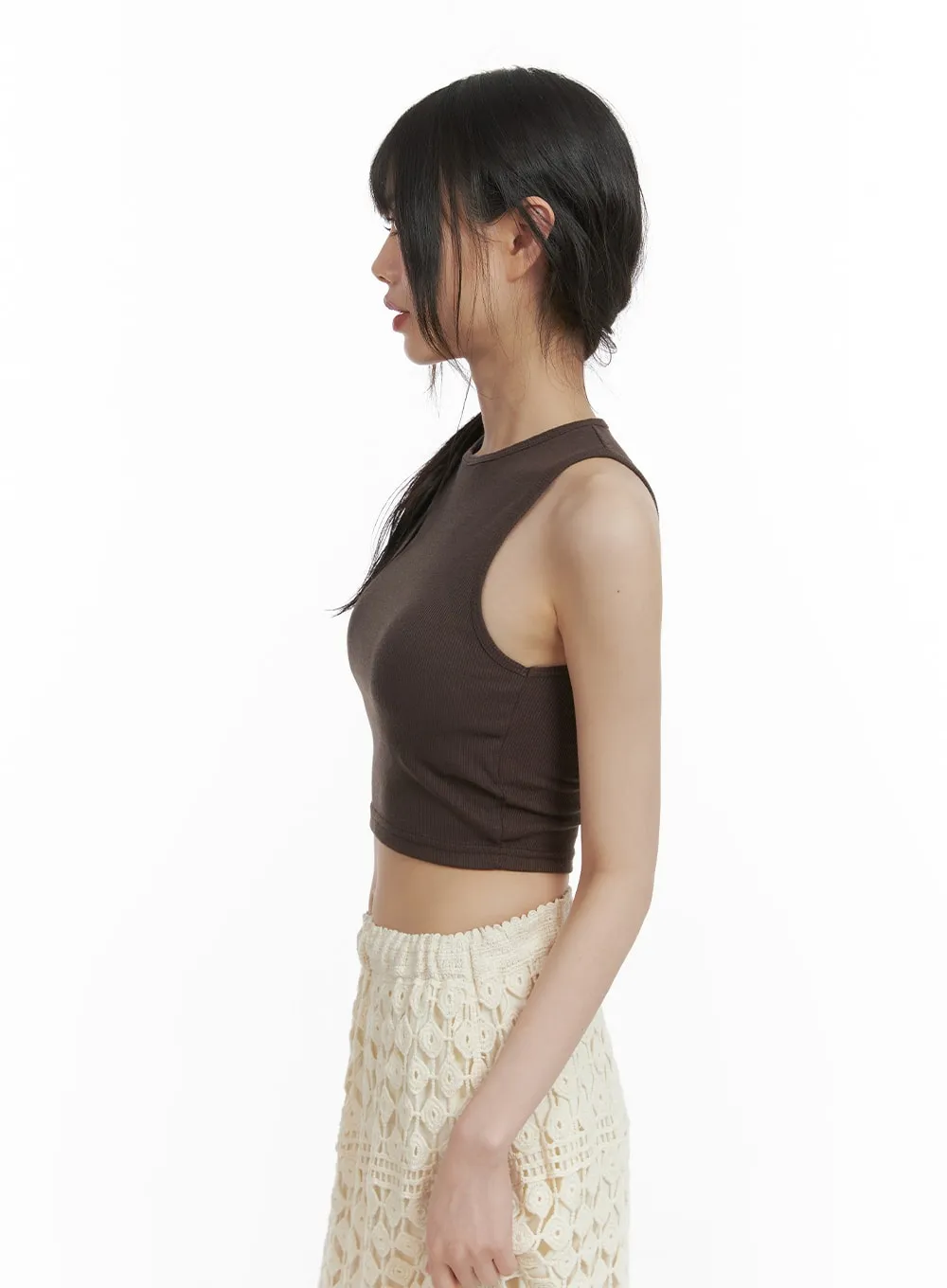Basic Tank Crop Top CA412 sold by Lewkin product image thumbnail 3